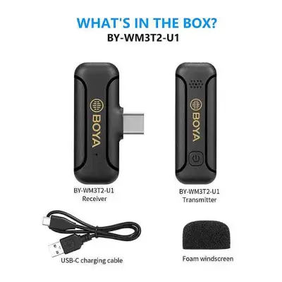 Boya BY-WM3T2-U1 Mini Wireless Microphone Type C